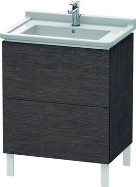 Duravit Waschtischunterbau L-CUBE 469x670x712mm eiche dunkel gebürstet