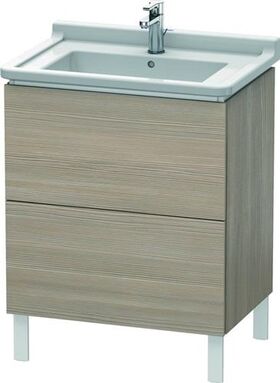 Duravit Waschtischunterbau L-CUBE 469x670x712mm pine silver