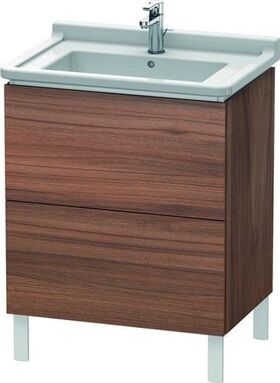 Duravit Waschtischunterbau L-CUBE 469x670x712mm nussbaum natur