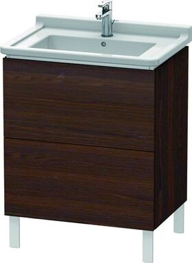 Duravit Waschtischunterbau L-CUBE 469x670x712mm nussbaum gebürstet