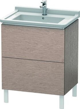 Duravit Waschtischunterbau L-CUBE 469x670x712mm eiche kaschmir