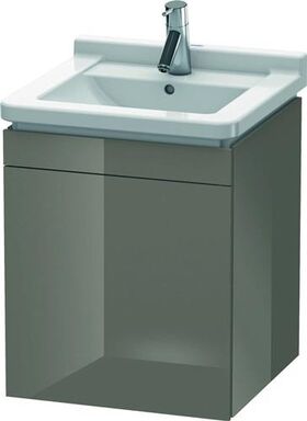 Duravit Waschtischunterbau L-CUBE 447x460x558mm Ans re fla grey hochglanz