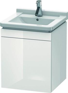 Duravit Waschtischunterbau L-CUBE 447x460x558mm Ans rechts weiß hochglanz