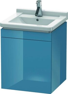 Duravit Waschtischunterbau L-CUBE 447x460x558mm Ans re Sto blue hochglanz