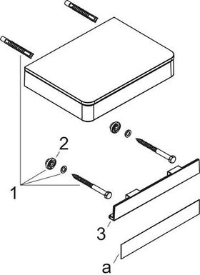 Ablage AXOR UNIVERSAL 150mm brushed nickel