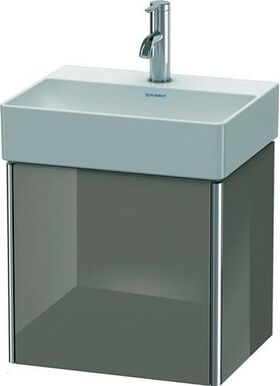 Duravit Waschtischunterbau XSQUARE 397x434x340mm Türansch re fla gr hgl