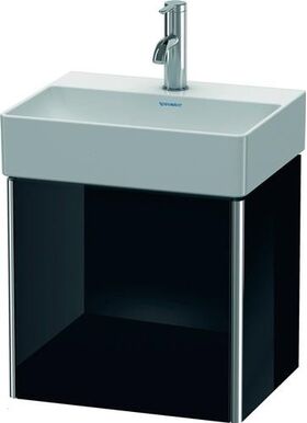 Duravit Waschtischunterbau XSQUARE 397x434x340mm Türansch re sw hochglanz