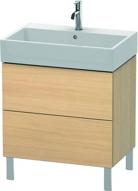 Duravit Waschtischunterbau L-CUBE 582x684x459mm mediterrane eiche