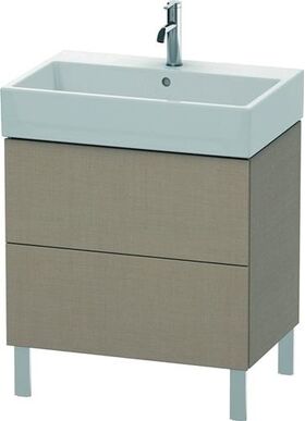 Duravit Waschtischunterbau L-CUBE 582x684x459mm leinen