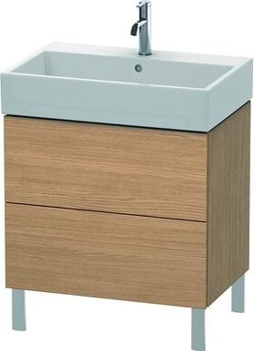 Duravit Waschtischunterbau L-CUBE 582x684x459mm europäische eiche