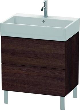 Duravit Waschtischunterbau L-CUBE 582x684x459mm kastanie dunkel