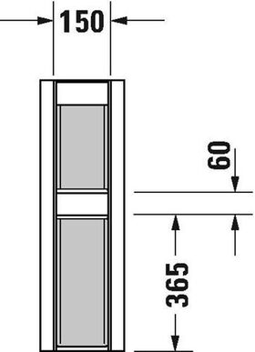 Duravit Standsäule HAPPY D.2 weiß WG