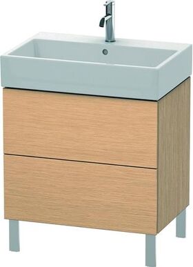 Duravit Waschtischunterbau L-CUBE 582x684x459mm eiche gebürstet