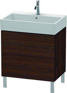 Duravit Waschtischunterbau L-CUBE 582x684x459mm nussbaum gebürstet