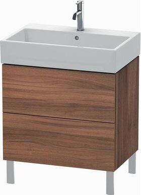 Duravit Waschtischunterbau L-CUBE 582x684x459mm nussbaum natur