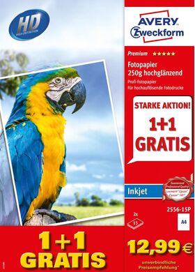 AVERY ZWECKFORM Aktion Inkj.Fotopap.A4 250g 2x 15 Blatt