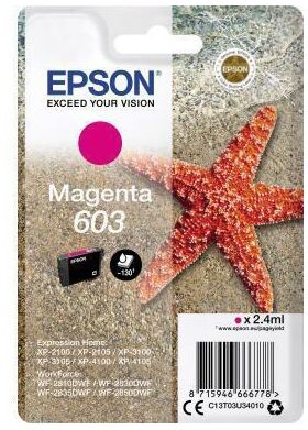 Epson Tintenpatrone C13T03U34010 603 2,4ml magenta