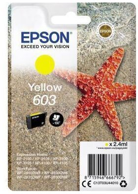 Epson Tintenpatrone C13T03U44010 603 2,4ml gelb