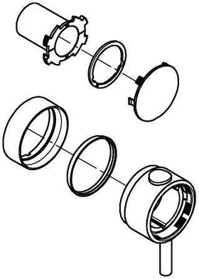 Grohe Temperaturwählgriff f THM-FMS rd su-st