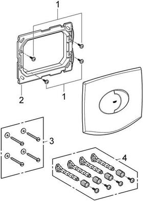 Grohe Abdeckplatte CHIARA/SENTOSA 203x185mm, aus ABS chrom