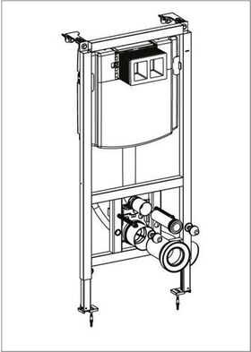 V&B WC-Vorwandelement ViConnect f Trockenbau Standardhöhe 525x1120x135mm