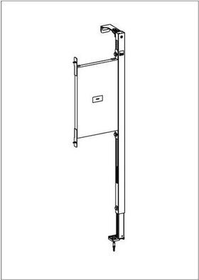 V&B Befestigungselement für Haltegriffe 310x1150x55mm