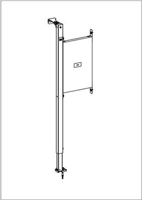 V&B Befestigungselement für Haltegriffe 310x1150x55mm