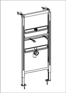 V&B Urinal-Element ViConnect Trockenbau, für ProDetect 525x1120x80mm