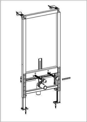 V&B Bidet-Element ViConnect für Trockenbau 525x1120x100mm