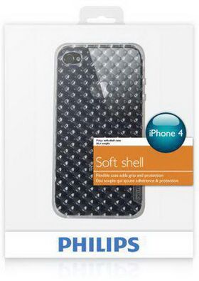 Philips DLM1388 Silikonhülle für Apple iPhone 4/4S Transparant Diamond