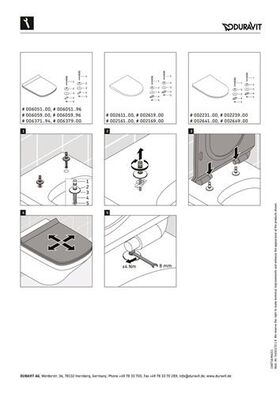 Duravit WC-Sitz SBS abn Scharn ES mit Abesenkautomatik weiß