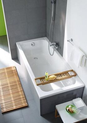 Duravit Rechteck-Badewanne D-CODE 1 Rückenschräge, weiß 1700x700mm