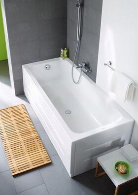 Duravit Rechteck-Badewanne D-CODE 1 Rückenschräge, weiß 1700x700mm