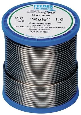 Lötdraht ISO-Core® Kolo 2mm 250g S-Pb60Sn40 FELDER