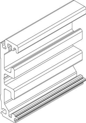 Zargenausgleichsprofil Wm.Alu.EV1 L.2050mm Levolan 60/120 GEZE