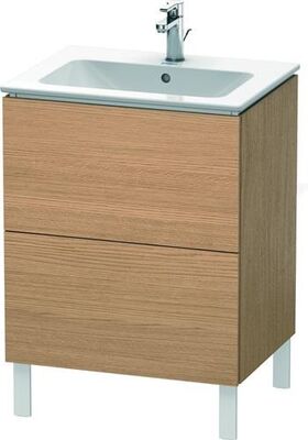 Duravit Waschtischunterbau L-CUBE 620x481x704mm europäische eiche