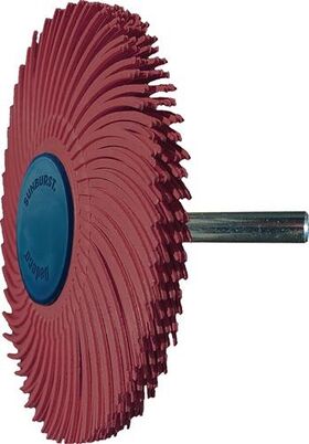 Radialbürstenscheibe Sunburst D.76mm K.220 Rot 10000min-¹ TYROLIT