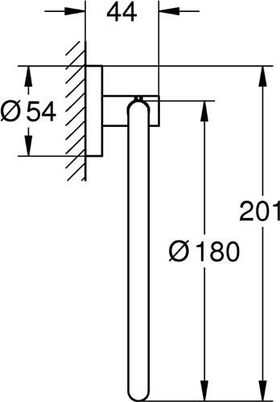 Grohe Handtuchring ESSENTIALS su-st