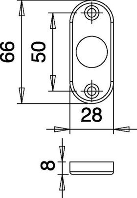 Rosettengrt.Lecce 1405/42KV/42KVS Alu.F49/F9-2 rd.SK/OL DIN L/R D/D HOPPE