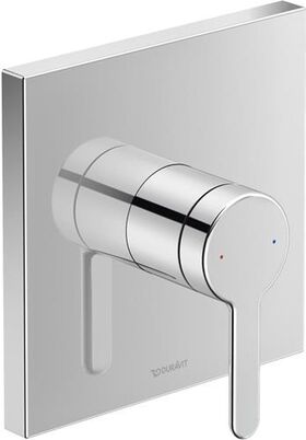 Duravit Einhebel-Brausemischer C.1 Unterputz, eckig chrom