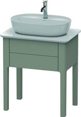 Duravit Waschtischunterbau LUV 743x688x450mm steingrau seidenmatt