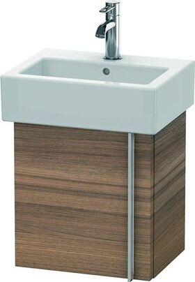 Duravit Waschtischunterbau VERO 311x400x428mm Ans links nussbaum natur