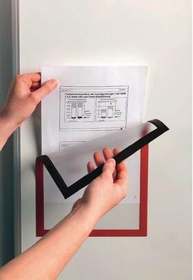 Magnetrahmen DIN A4 rot magnethaftend 5St./Btl.DURABLE