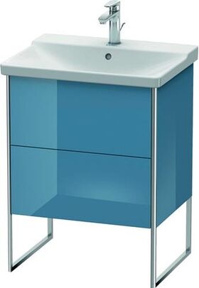 Duravit Waschtischunterbau XSQUARE 805x610x473mm stone blue hochglanz