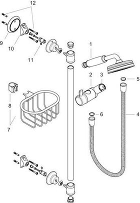 Brauseset AXOR MONTREUX chrom