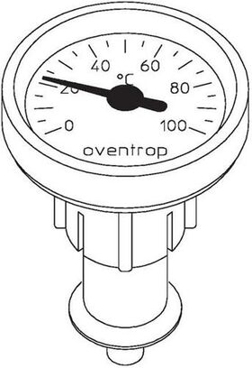 OV Thermometer-Umrüstsatz Optibal P anthrazit für DN 25 - DN 32