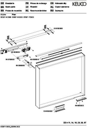 Keuco Lichtspiegel X-LINE 800x700x105mm trüffel A++