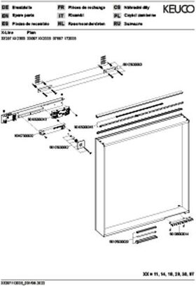 Keuco Lichtspiegel X-LINE DALI 650x700x105mm Inox