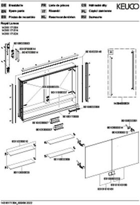 Keuco Spiegelschrank ROYAL LUMOS 1050x735x165mm