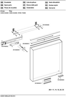 Keuco Lichtspiegel X-LINE 650x700x105mm Inox A++